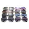 17302 Fashion Double Beam Timmed Metal per gli occhiali da sole alla moda di New Street da uomo 2020