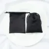 Jewelry Black Silk Jewelry Small Gift Bags Satin Drawstring Pouch Wedding Candy Favor Bulk Packing Christmas Party Decoration Business