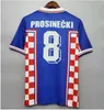 1998 Away Away Suker Retro Jerseys Boban Croatia Jerseys Vintage Classic Prosinecki Football Cirlat