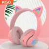 Earphones L550 Wireless Headphones Bluetooth 5.0 Gaming Led Headset Bluetooth Hifi Headset with Mic Led Light Support Tf Card Girl Gifts