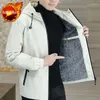 Vestes pour hommes padding à capuche masculins tampons masculins veste de la veste extérieure parkas hiver 2024 critiques coréennes de nombreux vêtements y2k mode