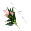 Decorative Flowers Beautiful Artificial Plant Anti-fading Non Withering Compact Colorful Long Stem Fake Flower