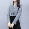 Women's Suits Autumn Blazer Long Sleeve Blazers Short Coat Slim Office Lady Jacket Female Tops Suit Femme Jackets Plus Size 5XL