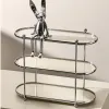 Rastrelliere in ferro da cucina organizzatore scaffale portabola portacapatico per bagno con borsettatore per campeggio a 3 livelli decorazioni per la casa decorazione desktop soggiorno soggiorno