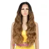 Wig Deep Wave 30 inch Long Curly Hair 13 * 6 Front Lace High Temperature Silk Chemical Fiber