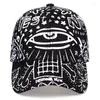 Ball Caps Eyes Graffiti Embroidery Baseball Cap Fashion Outdoor Hip-hop Dad Hat Casual Wild Hats Sports Sun