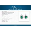 Örhängen Jewelrypalace Green Simulated Nano Emerald 925 Sterling Silver Hoop Clip Earrings For Women Jewelry