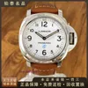 Pannerai Watch Luxury Designer Lumino Series White Plate Manual Mechanical Watch Mens Pam00775