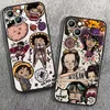 Mobiltelefonstötfångare Anime One-Piece Phone Case för iPhone 15 Ultra 14 13 12 11 XS XR X 8 7 Pro Max Plus Mini Black Cover Y240423