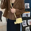 Bag Fashion Mini Women Mobile Phone Pouch Cheese Shaped Sling Shoulder Satchels Small Square Slice Pendant For Girl Purse