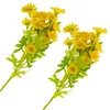 Decorative Flowers 2 Pcs Artificial Chrysanthemum Artifical Plants Adornments Silk Bouquet Decoration Simulation Bride