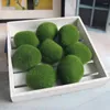 Fleurs décoratives 10pcs Artificial Green Moss Ball Fake Stone Simulation Plant Decoration Decoration For Shop Window El Home Office Decor