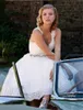 Abiti da sposa vintage a corto lunghezza A-line a Via da sposa in rilie