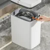 Smart Trash Can Automatic Sensor Garbage 1518L Rectangular WasteBin Infraröd induktion USB -laddning BIN HEM 240408