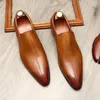 Dress Shoes Size 6-12 Handmade Mens Penny Loafers Genuine Leather Black Brown Men Wedding Party Slip On Italian Fashion