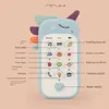 Baby Telefon Toy Music Sound Telefon do spania zabawek z teether Symulacja Zabawki Telefon Niemowlę Wczesną edukacyjną zabawkę dla dzieci Prezenty 240422