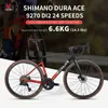 バイクサバフルカーボンロードバイクトップエレクトロニックシフトバイクレーサー24スピードライトウェイト6.6 kg with shiman0デュラエースDI2 R9270グループセットY240423