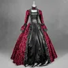 Sukienki swobodne Lady Victorian Swing Medieval Vintage Plus Size Court Ball Suktury wampirów wampirów na Halloween Cosplay Cosplay Costplay