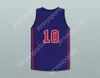 Custom Qualquer nome Número masculino Juventude/filhos Darius Garland 10 Brentwood Academy Eagles Jersey de basquete azul escuro 1 Top Stitched S-6xl