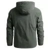 Accessoires Vente chaude 5xl Mens Vestes de randonnée extérieure Automne Multime Multipgie Tactical Safari Pêche étanche à capuche étanche à capuche