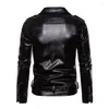 Giacche da uomo TPJB Giacca moto con cerniera solida Plus size Slimt Fit Down Man Fashi