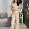 Pantalones de dos piezas Femeninos Diseñador Estilo de mujeres EDICIÓN COREANA DE LA EDICIÓN COREANA MDHU MDHU