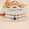 Strands Yastyt fatto a mano Evil Evil Eye Strand Regolabile Simpucibile Braccialetti per donne Regali di gioielli alla moda