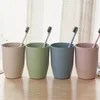 Wheat Straw Wash Cup Household Bathroom Toothbrush Holder Multi-color Choice Practical Classic Style Cylindrical 2022 New Style