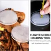 Decorative Flowers Round Ikebana Plastic Flower Base Arrangement Pot Frog Pin Suction Cup Fixing Tool Vase Decoration Accessories