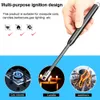 Electronic Arc BBQ Lighter Rechargeable Kitchen Without Gas Stove USB Lighter Windproof LED Plasma Arc Flameless Candle Outdoor Lighters