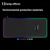 Rests LED Light Gaming Mouse Pad RGB Stort tangentbord täcker nonslip gummibas datormatta skrivbord matta pc spel mus pad