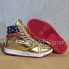 2024 T Трамп кроссовки баскетбольные повседневные туфли никогда не сдавайте дизайнер с высокими вершинами 1 TS Gold Custom Men Outdoor Sneakers Commest Sport