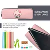 Cherry Blossom Pencil Case Hope Cartoon School Cases Square Girl