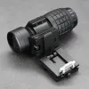 Optics Tactical 3X 5x Magnifier Lens Optics Scope wiht Release rapide Flip Flip 20 mm Rail Mount