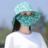 Berets Summer Sun Hats Ochrona UV Mask Sunshade Hat Hat Outdoor Hunting Cap dla kobiet wędruje na kemping zdejmowany rybak