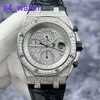 Modern AP nadgarstka Watch Royal Oak Offshore Series 26067BC Oryginalny Diamond Full Sky Star 18K Platinum Mens Watch 42 mm