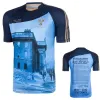 Регби 2022 Dublin Gaa 2 Stripe Permemoration Jersey Vest Retro Retro с коротким рукавом Top Blue Lest Caffence Rub