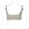 Kvinnors 2024 Spring New Fashion Street Shoot Sports Short BH och Strap Top F42316