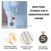 Schlüsselanhänger Lanyards Brief Zauber für Cup Pearl Chain Accessoires Initiale Charm