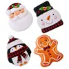 Storage Bottles 4 Pcs Christmas Tin Box Candy Jar Decor Sweet Container Containers Cookie Lid Supplies