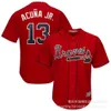 Jerseys de futebol Jersey Baseball Warriors Tamanho 7 5#13 ACUNAJR Cardigan Bordado de camiseta de manga curta