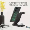 Ladegeräte 30W Wireless Travel Charger 3 in 1 für Samsung Galaxy S23 S22 Ultra Watch 6/5/4 Active 1 2 Buds 2 Pro/Pro Fast Ladestation