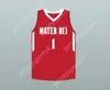 Custom qualsiasi nome Nome Giovano/bambini Bol 1 Mater Dei High School Red Basketball Jersey 2 S-6XL cucito