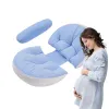 Cuscinetto da donna in gravidanza i petali di cuscino sostengono l'addome la colonna lombare durante il lato della gravidanza artefatto di supporto per la pancia di supporto per la pancia.