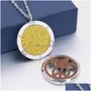 Lockets aroma per diffusor halsband trä fred fågel locket hänge diy smycken för doft eterisk olja med kuddar släpp leverans n dhzho