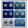 Fotbollströjor Lightning Football Jersey legendariska broderade 14#55 herrar och kvinnors tröja sport T-shirt nät