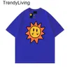 New 24ss T Shirt Men Designer T Shirt Smiley Sun Playing Cards Tee Drawdrew T Shirt Graphic Printing Drew Summer Short Sleeve Casual Shirts Tshirts
