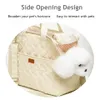 Hanpanda Four Season Large Space Breathable Side Opening Carrier For Dogs Portable Cat Canvas Shoulder Bag Pet Travel Supplies 240422