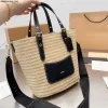 straw beach bags luxury travel woven bag straw designer beach tote designer basket bag large shoulder bags lady designer big bag handbag high quality