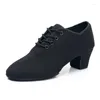 Sapatos de dança Mulheres salsa latina jazz saltos de dança de 3 cm/5 cm de respiração professores de salão de baile tênis